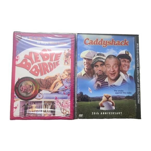 Lot Of 2 DVD's Bye Bye Birdie Girls Night In Caddyshack 20th Anniversary Sealed - Picture 1 of 3